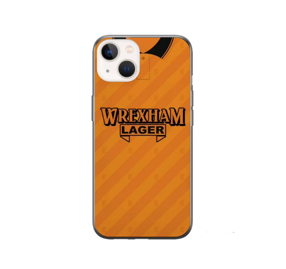 Wrexham Retro Football Shirt Protective Premium Hard Rubber Silicone Phone Case - Image 2