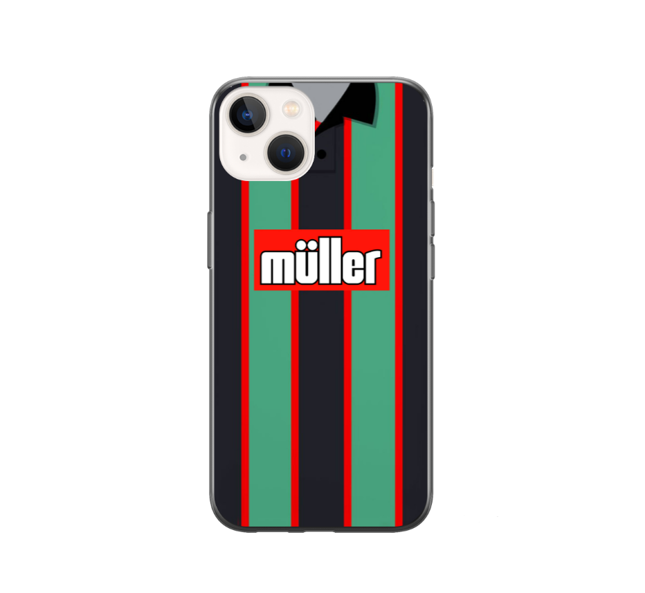 Aston Villa 1993 Away Shirt Protective Premium Hard Rubber Silicone Phone Case Cover - Image 2