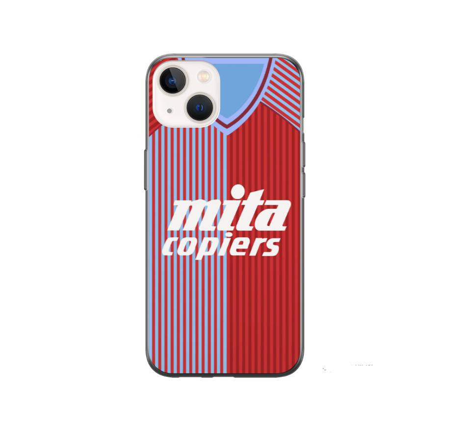 Aston Villa 1988 Home Shirt Protective Premium Hard Rubber Silicone Phone Case Cover - Image 2