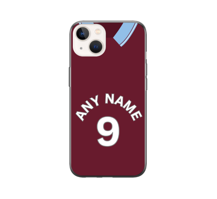 Burnley 2023-2024 Home Football Shirt (choose any Name and Number) Protective Premium Rubber Silicone Phone Case - Image 2