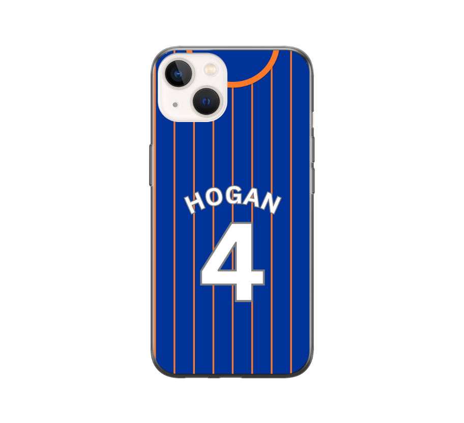 Oldham 2023-2024 Home Football Shirt (choose any Name and Number) Protective Premium Rubber Silicone Phone Case - Image 3