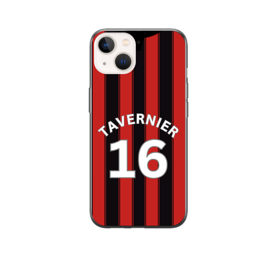 Bournemouth 2023-2024 Home Football Shirt (choose any Name and Number) Protective Premium Rubber Silicone Phone Case - Image 4