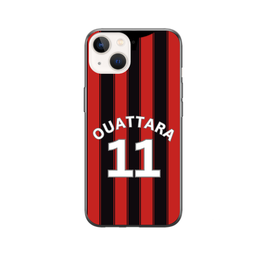 Bournemouth 2023-2024 Home Football Shirt (choose any Name and Number) Protective Premium Rubber Silicone Phone Case - Image 6