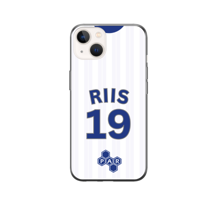 Preston 2023-2024 Home Football Shirt (choose any Name and Number) Protective Premium Rubber Silicone Phone Case - Image 3