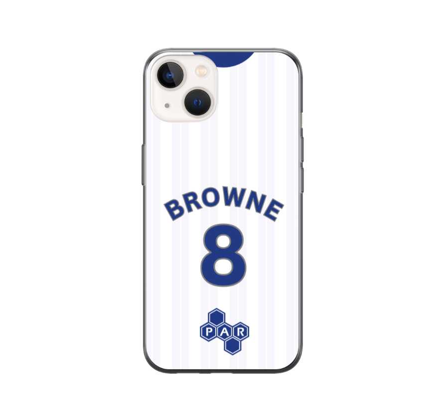 Preston 2023-2024 Home Football Shirt (choose any Name and Number) Protective Premium Rubber Silicone Phone Case - Image 5
