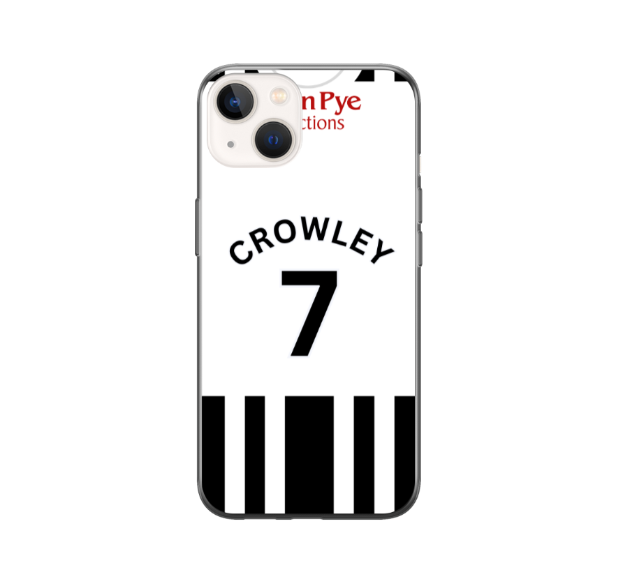 Notts County 2023-2024 Home Football Shirt (choose any Name and Number) Protective Premium Rubber Silicone Phone Case - Image 3
