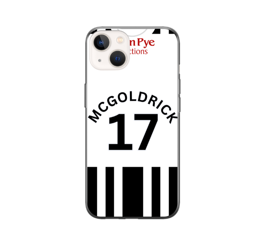 Notts County 2023-2024 Home Football Shirt (choose any Name and Number) Protective Premium Rubber Silicone Phone Case - Image 5