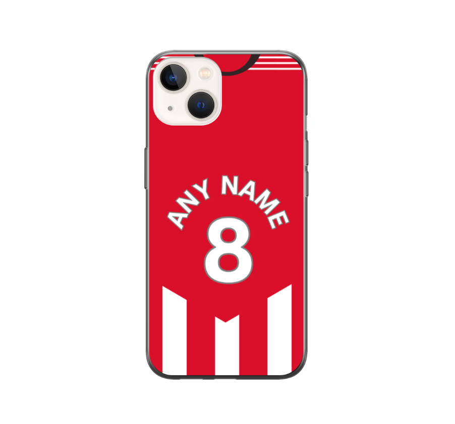Exeter 2023-2024 Home Football Shirt (choose any Name and Number) Protective Premium Rubber Silicone Phone Case - Image 2