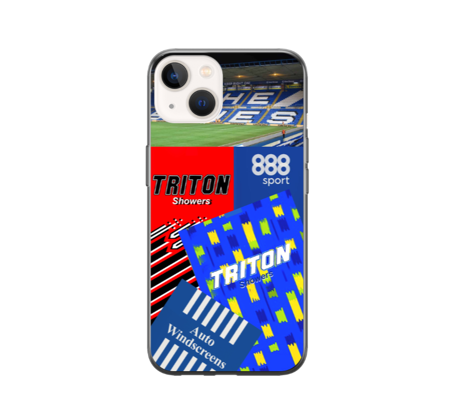 Birmingham City Retro Football Shirt Collage Protective Premium Hard Rubber Silicone Phone Case Cover - Image 2
