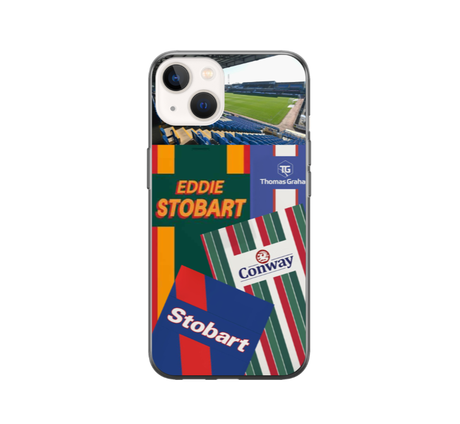 Carlisle United Retro Shirt Collage Protective Premium Hard Rubber Silicone Phone Case Cover - Image 2