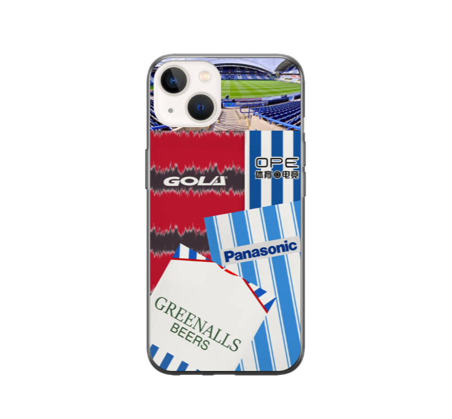 Huddersfield Retro Shirt Collage Protective Premium Hard Rubber Silicone Phone Case Cover - Image 2