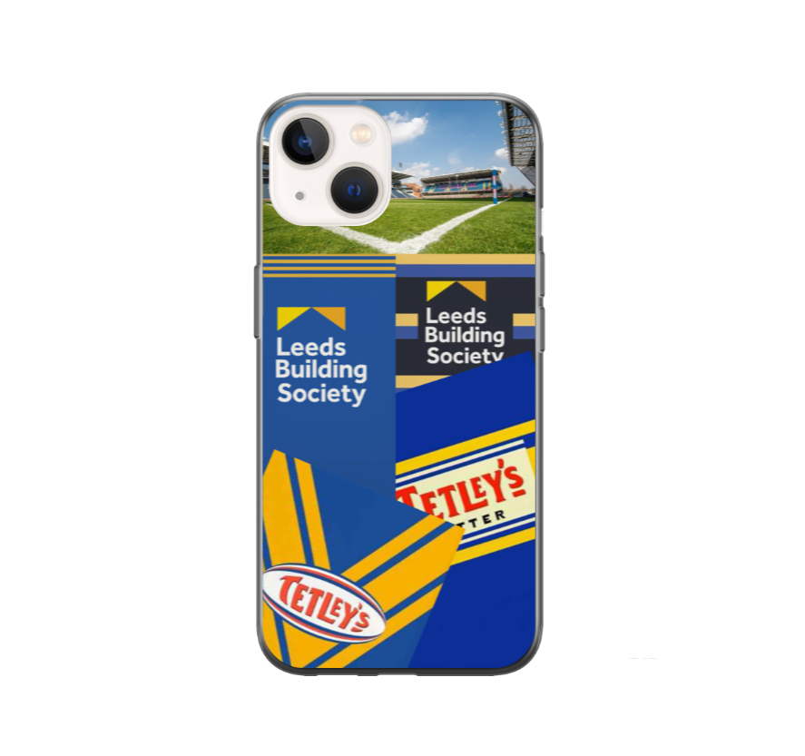 Leeds Rhinos Retro Shirt Collage Protective Premium Hard Rubber Silicone Phone Case Cover - Image 2