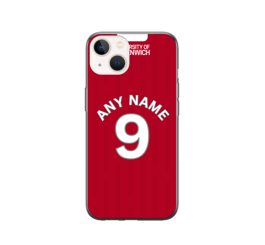 Charlton 2024-2025 Home Football Shirt (choose any Name and Number) Protective Premium Rubber Silicone Phone Case - Image 2