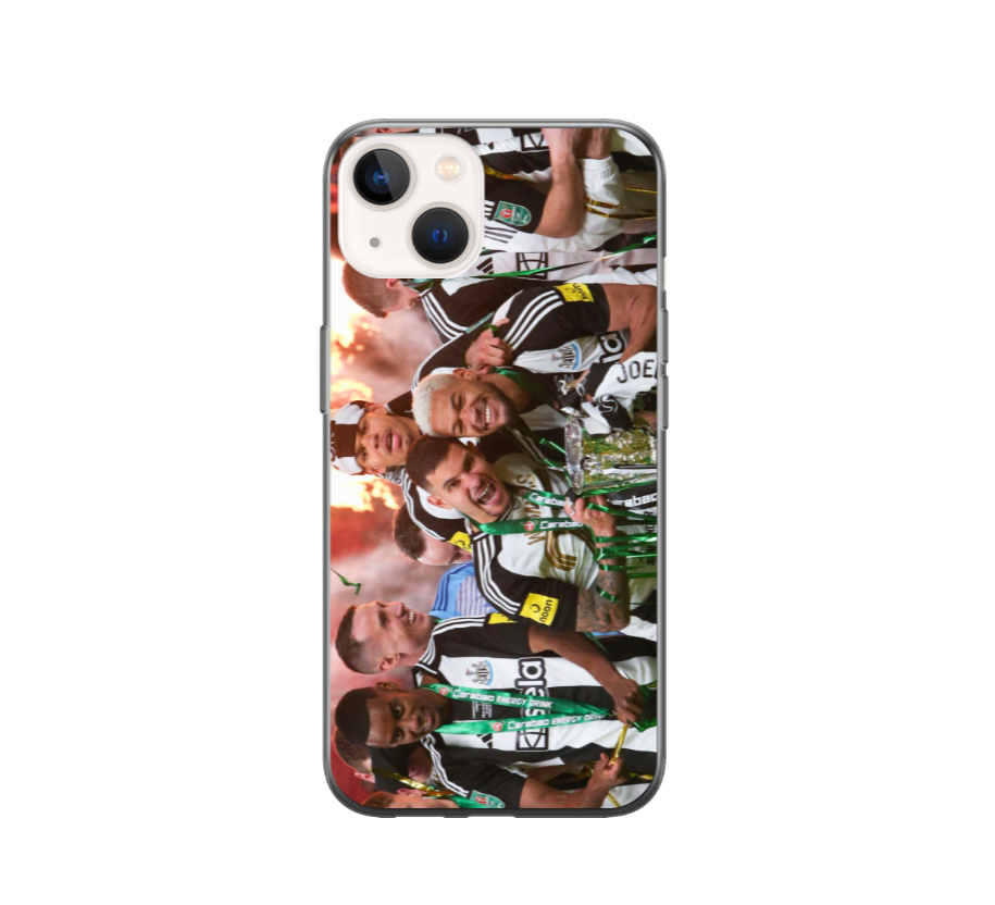 Newcastle United 2025 Cup Winners Protective Premium Hard Rubber Silicone Phone Case Cover - Image 2