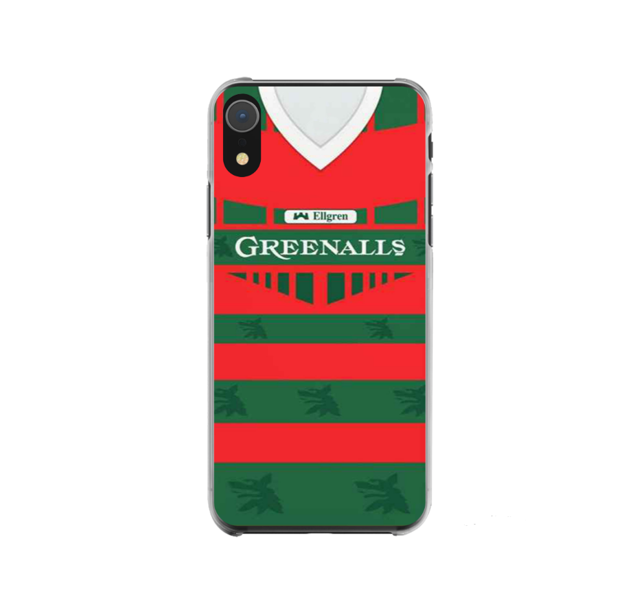 Warrington Wolves Retro Rugby Shirt Protective Premium Hard Rubber Silicone Phone Case Cover - Image 3