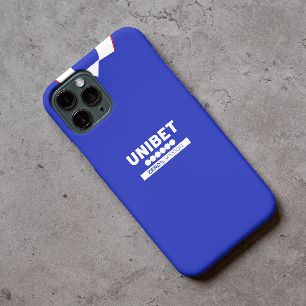 Rangers 2025/26 Home Football Shirt Protective Premium Rubber Silicone Phone Case