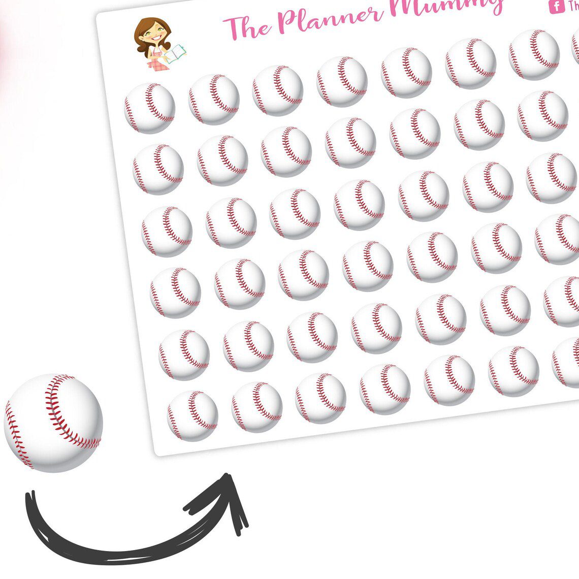 Baseball Netball Soccer Basketball Game Icon Reminder Planner Diary Stickers Football Match School Sports Organised Mummy Kikki K - Image 4