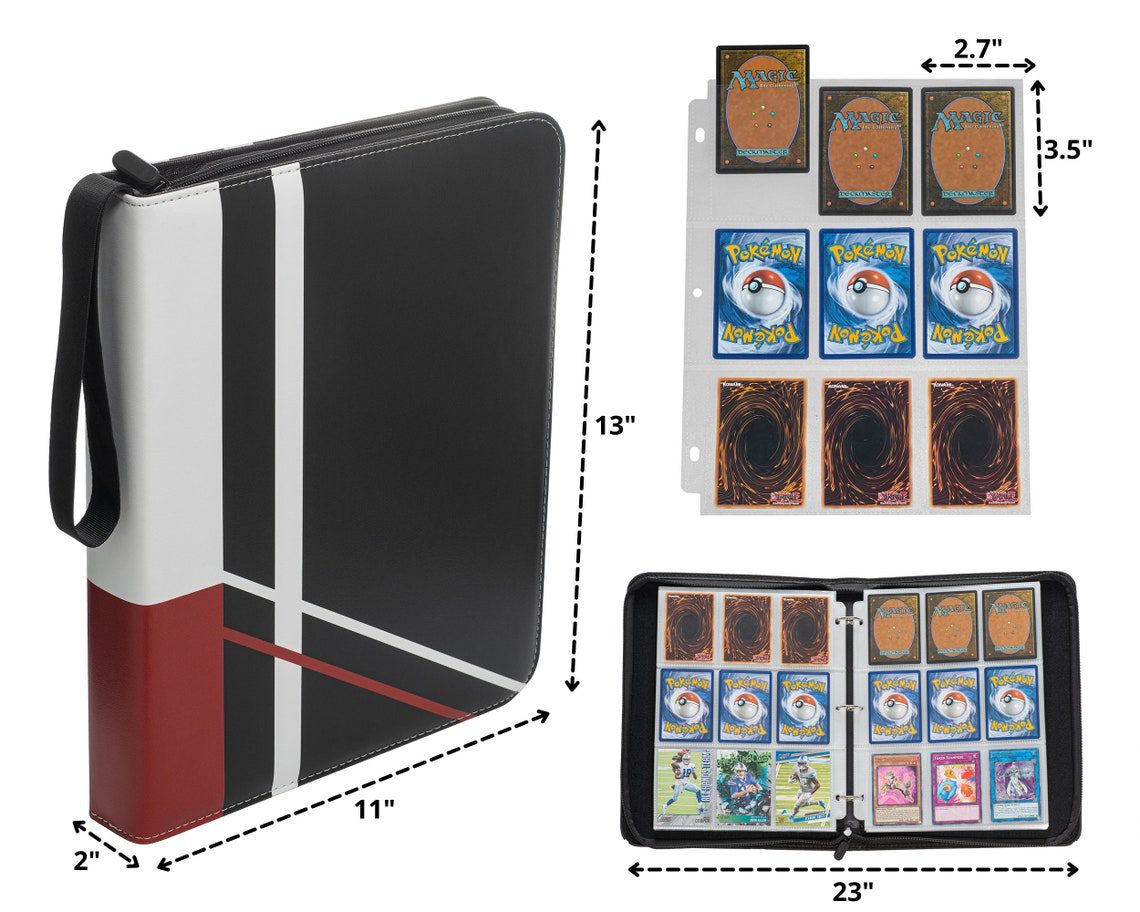 Trading Card Binder, Kpop Photocard Book, Album, 3-Ring Binder for MTG, TCG, Football, Baseball Cards, collector Polaroid cards, A4 Pages - Image 5