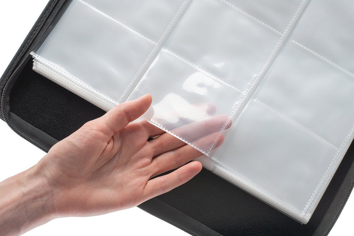 Trading Card Binder, Kpop Photocard Book, Album, 3-Ring Binder for MTG, TCG, Football, Baseball Cards, collector Polaroid cards, A4 Pages - Image 9