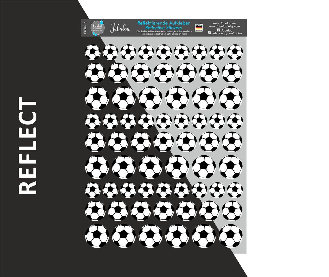 Football REFLECTIVE stickers - Image 3