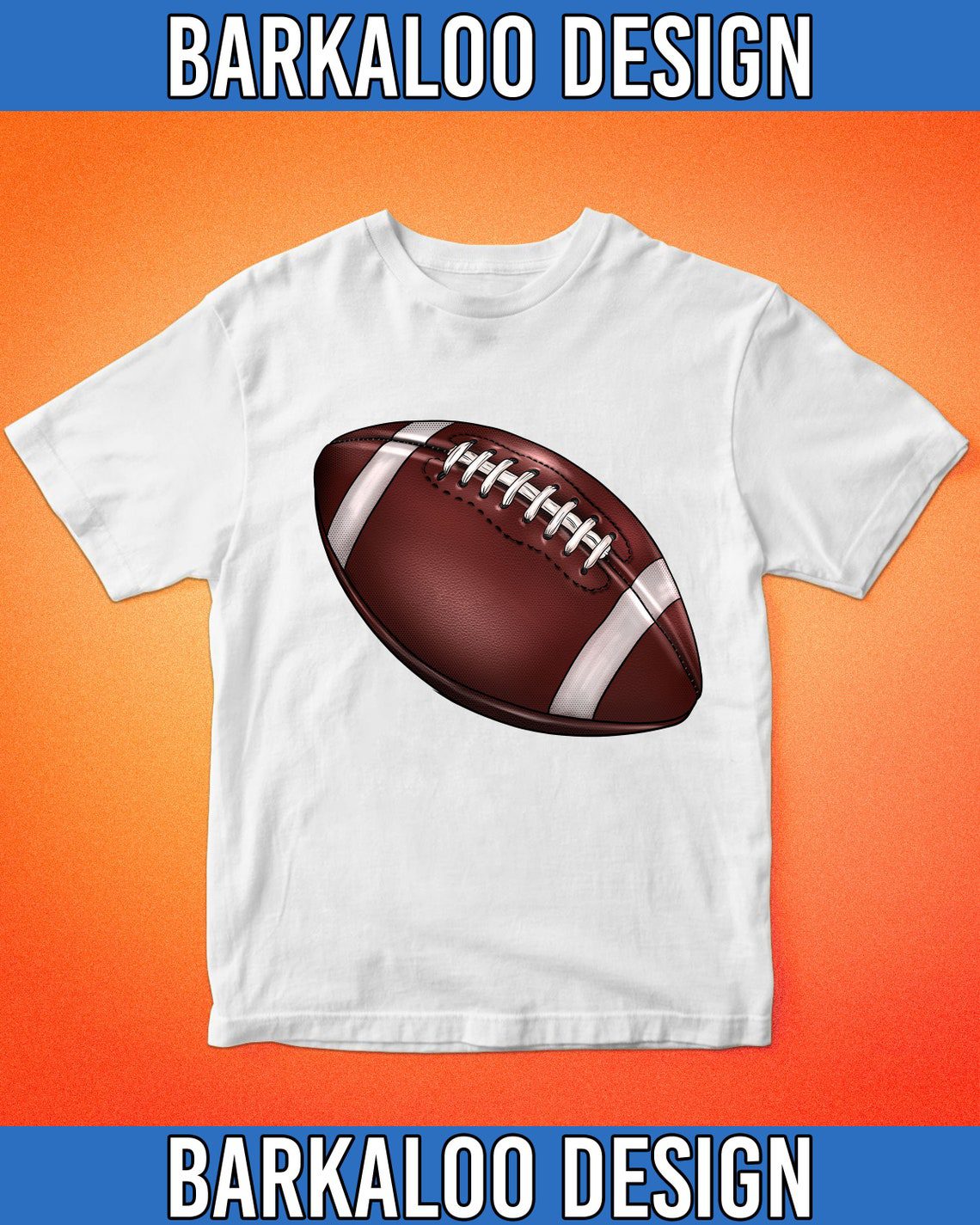 Football Png Sublimation Design, American Football Png, Football Ball Png, Sports Png, Football Game Png, Game Day Png Digital Download - Image 3