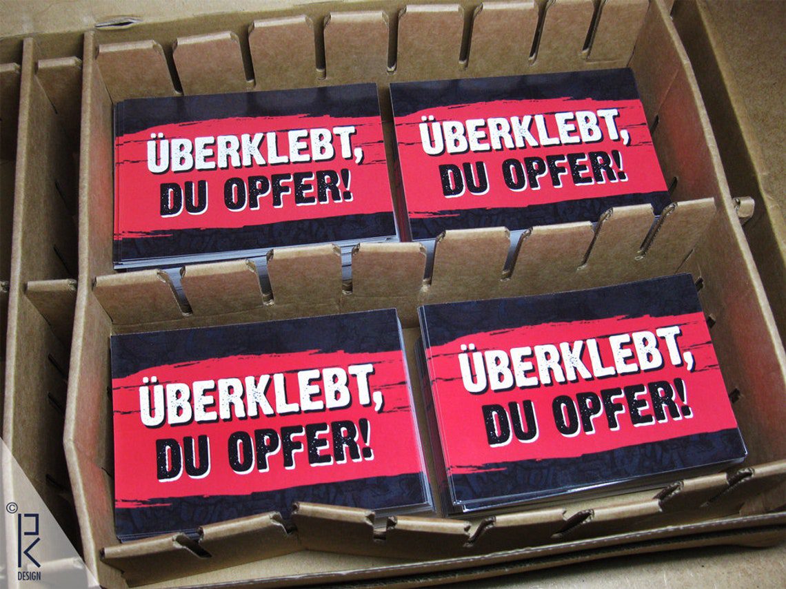 20 stickers / stickers A7 "COVER IT, YOU VICTIM!" - Anti Propaganda - Ultras, Hools - Image 6