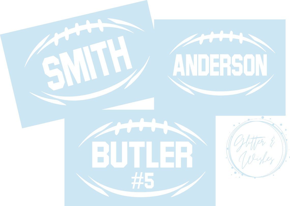 Football Mom Car Decal, Vinyl Monogram, Football Team, Laptop Monogram, Yeti Decal, Vinyl Decal, Personalized Car Decal, Monogram Sticker - Image 3