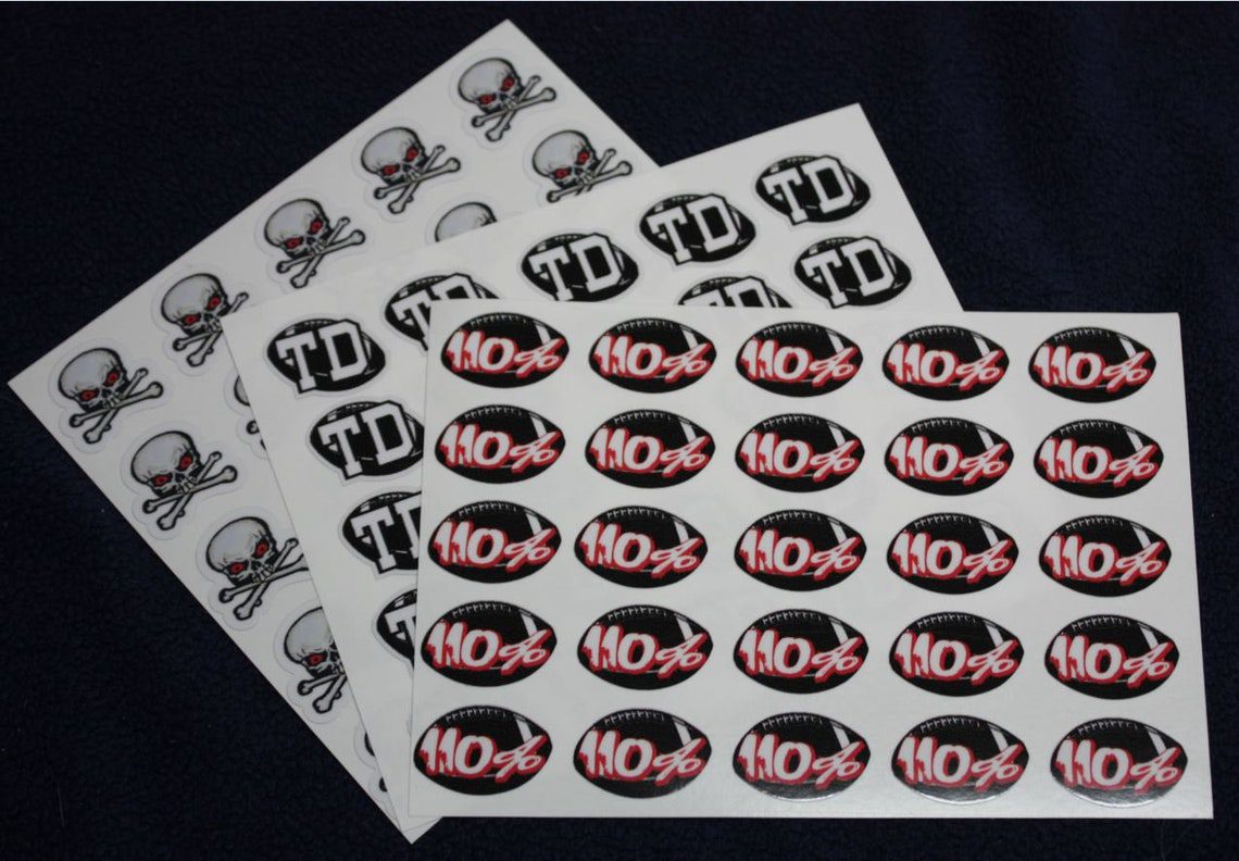 Football Helmet Award & Pride Decals Stickers Great Pride Stickers for baseball Hockey Sports Teams Players, Sold in Sheets of 25*** - Image 4