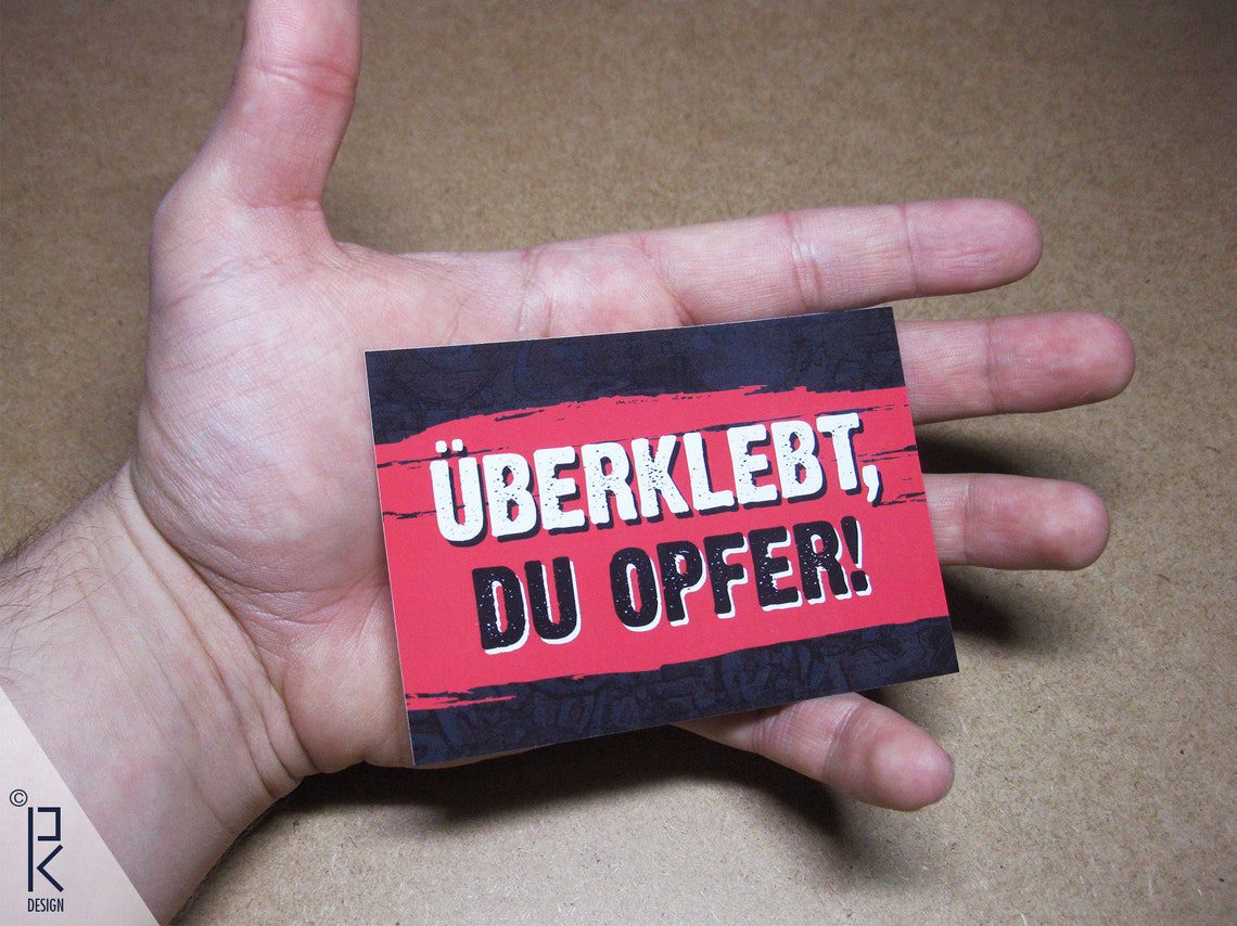 20 stickers / stickers A7 "COVER IT, YOU VICTIM!" - Anti Propaganda - Ultras, Hools - Image 4