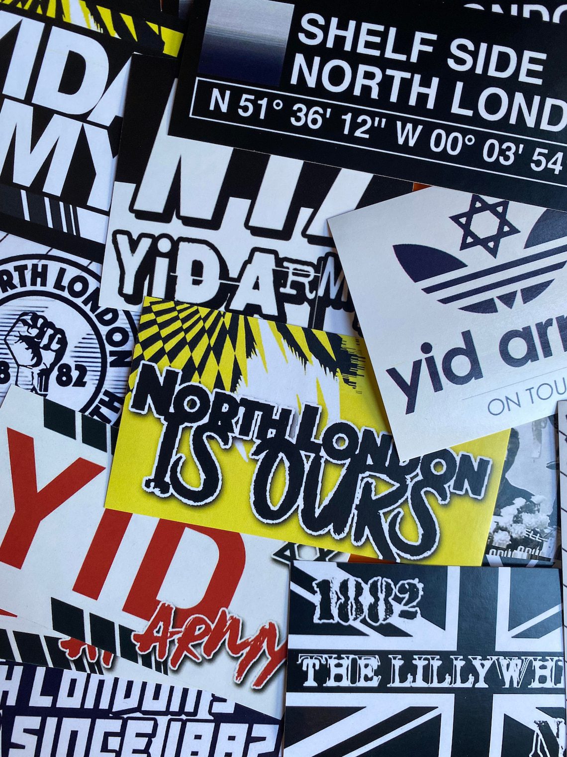 100 x Tottenham Stickers - Based on Spurs Poster Shirt Scarf Pin Badge Programme THFC Adidas White Hart Lane Flag Hotspurs Ultras Gift - Image 3