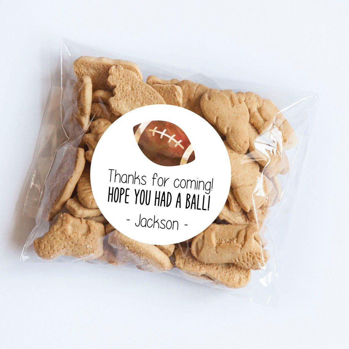 Football Theme Birthday Stickers, Had a Ball, Sports Theme, Sports Birthday, Thanks for Coming, Favors, Sports Party, Football Stickers - Image 2