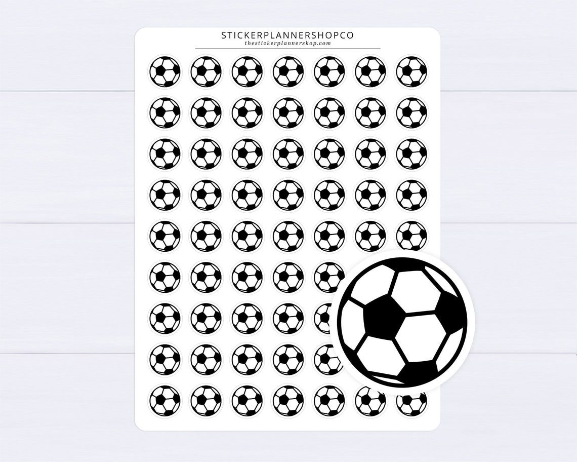 Soccer Ball Planner Stickers - Image 2