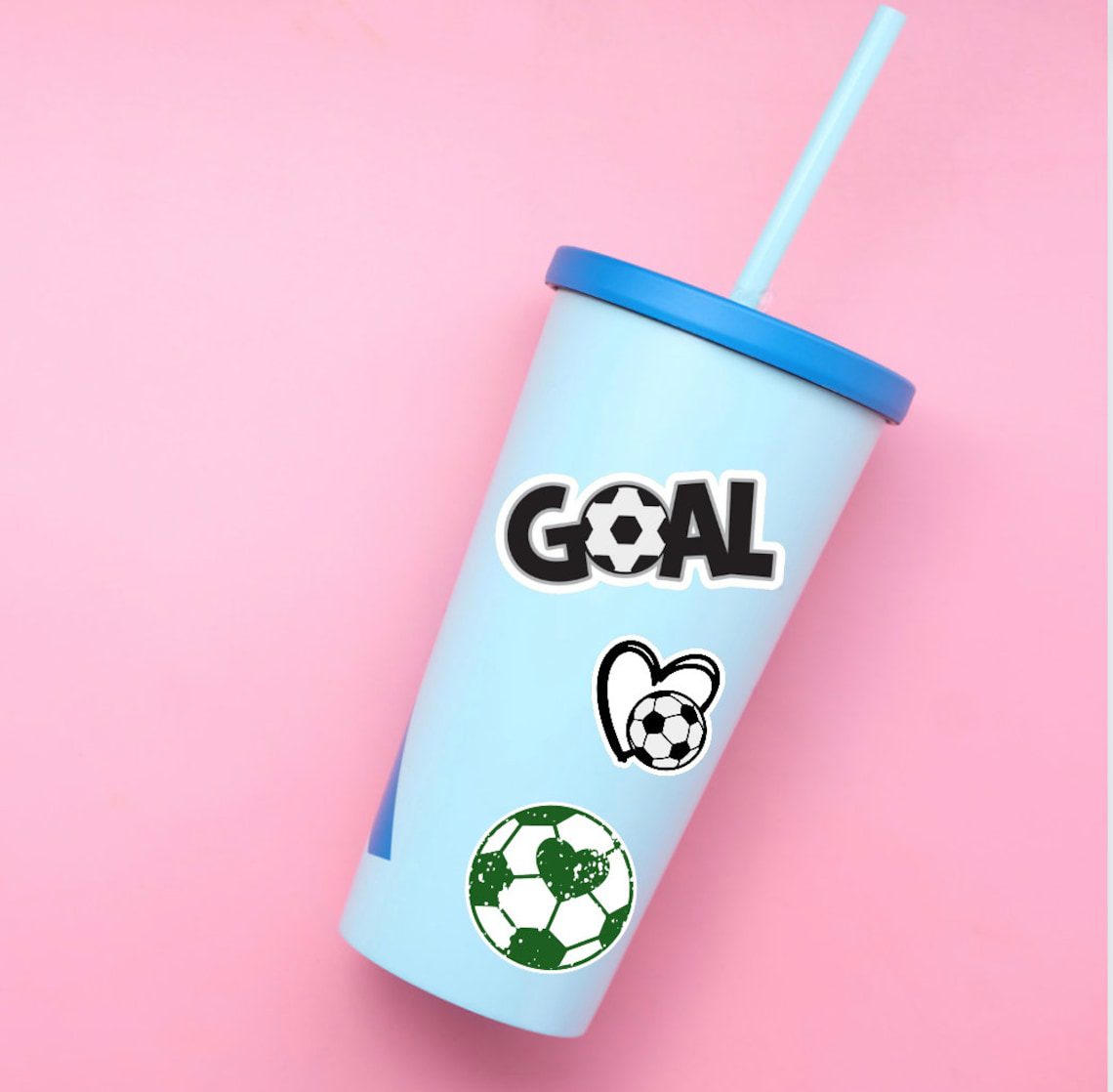 Love for soccer sticker waterproof glossy vinyl sticker cute gift tumbler laptop sticker decal water bottle trending gift - Image 7
