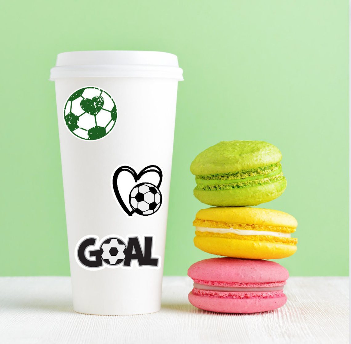 Love for soccer sticker waterproof glossy vinyl sticker cute gift tumbler laptop sticker decal water bottle trending gift - Image 6