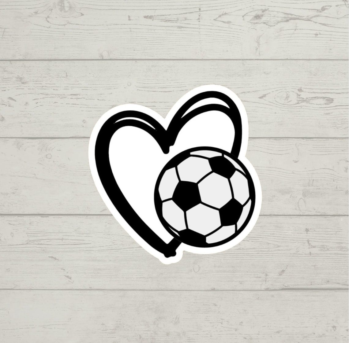 Love for soccer sticker waterproof glossy vinyl sticker cute gift tumbler laptop sticker decal water bottle trending gift - Image 2