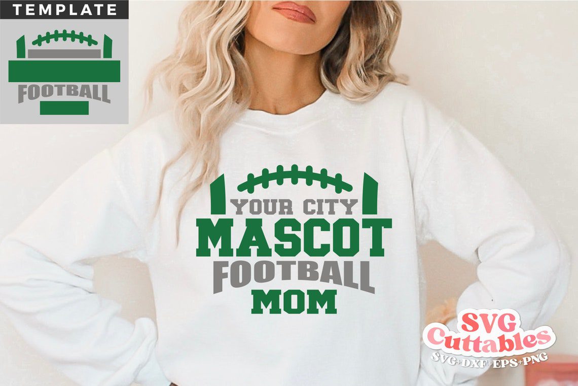 Football Bundle svg - Football Template - Bundle 2 - svg - dxf - eps - Silhouette - Cricut Cut File - Svg Cuttables - Digital File - Image 10