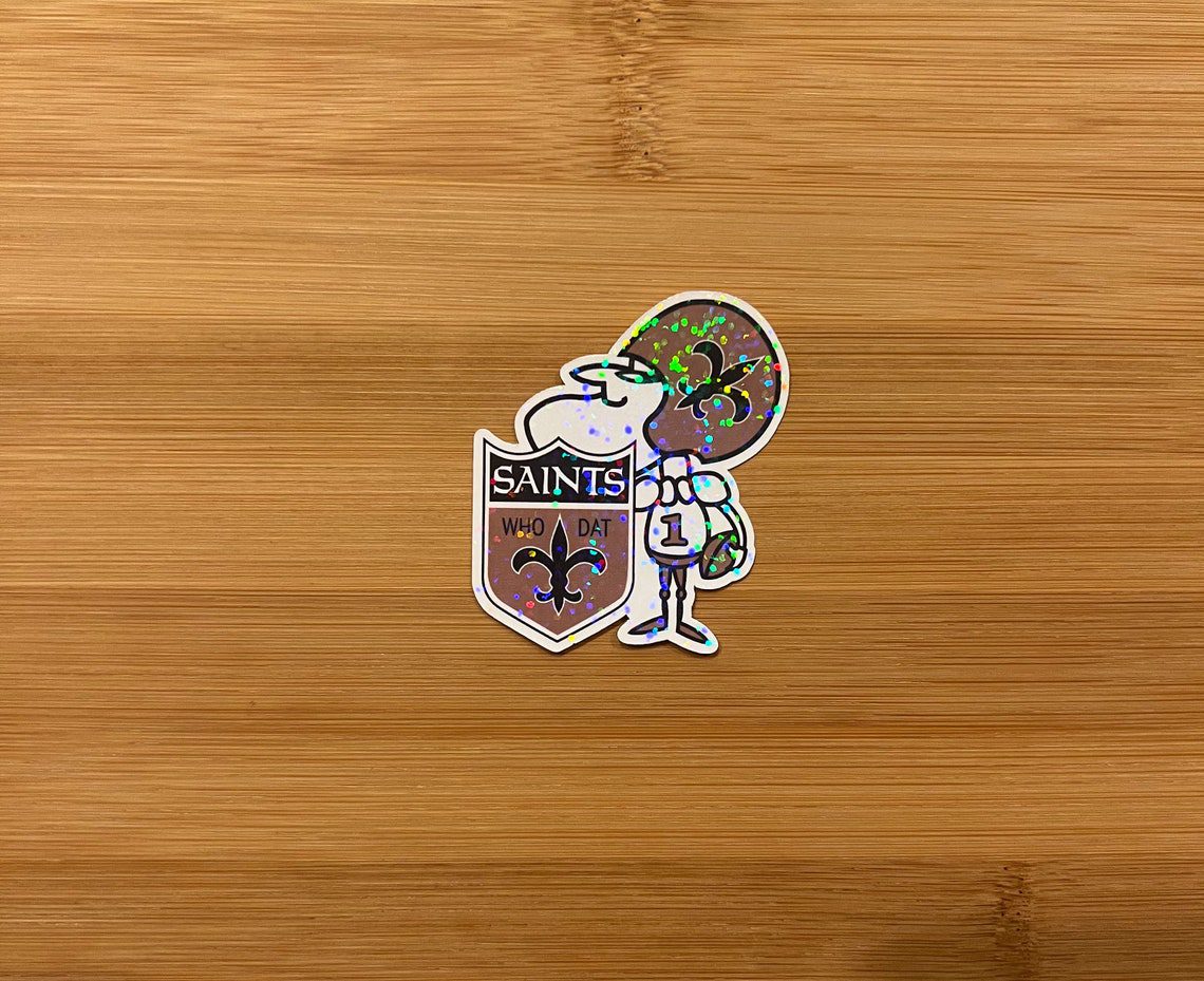 New Orleans Saints Sir Saint Who Dat Sticker - Image 3