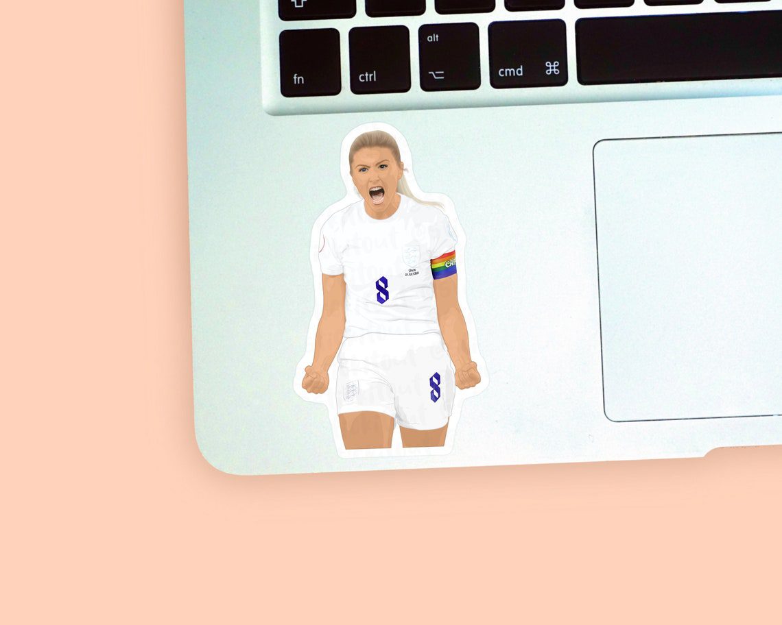 Leah Williamson Vinyl Stickers, Womens Football Sticker, Arsenal Women Stickers, Lionesses Sticker, England Lionesses Gifts, Womens Football - Image 3