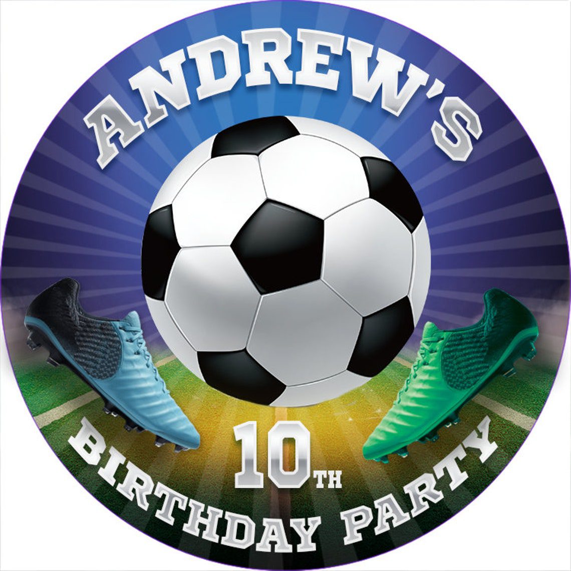 Soccer Birthday Favor Stickers: Printable Treat Bag Labels (Digital Download) - Image 3