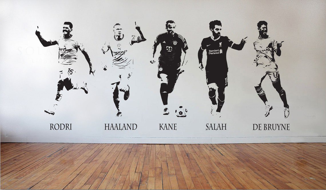 Footballers Wall Decals: Messi, Ronaldo, Mbappe, & More - Vinyl Transfers - Image 3