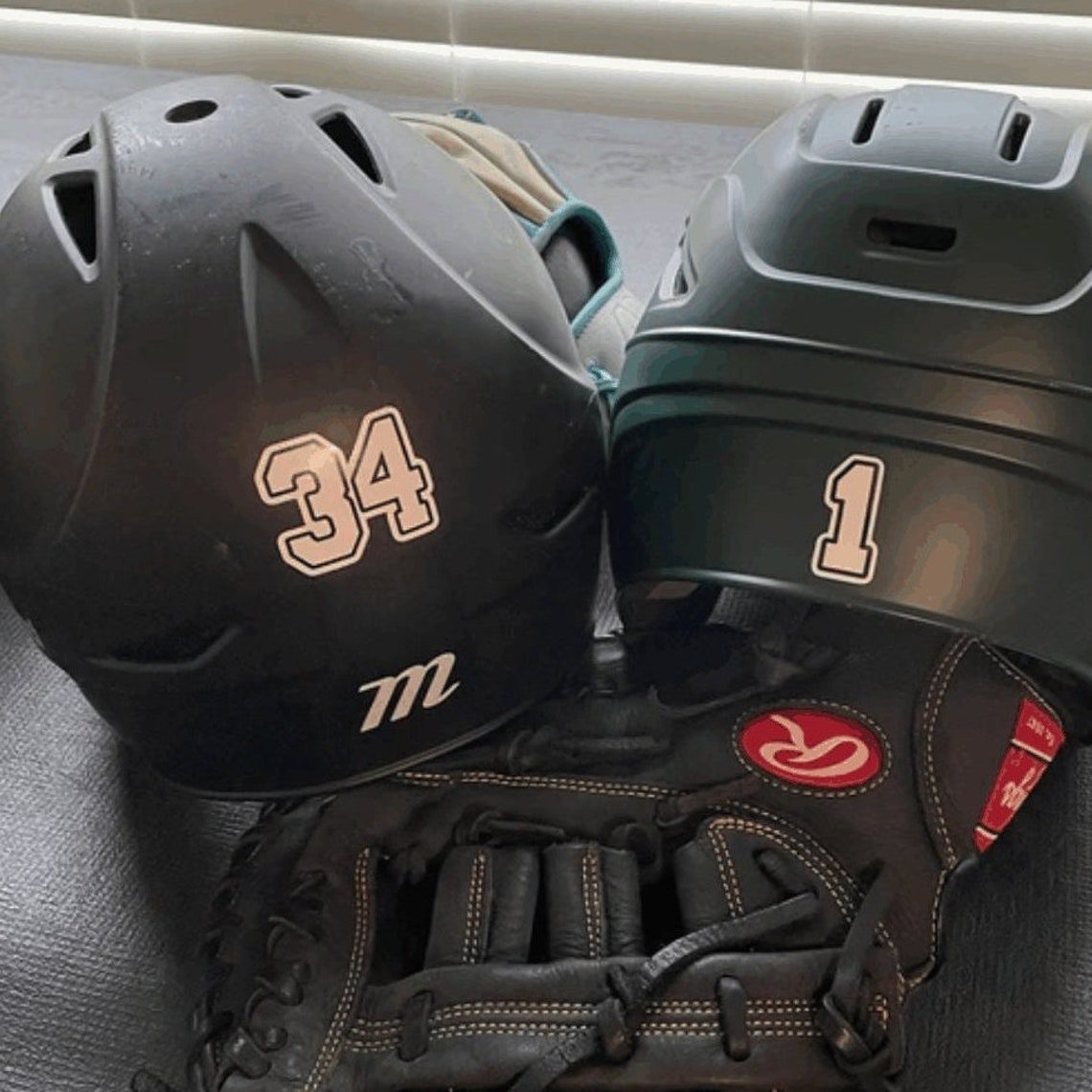 Custom 1 1/2 Inch 0-9 Dye-Cut Helmet Number Sheets, Baseball Numbers, Football Number, Hockey Number, Softball Number, Lacrosse Numbers - Image 8