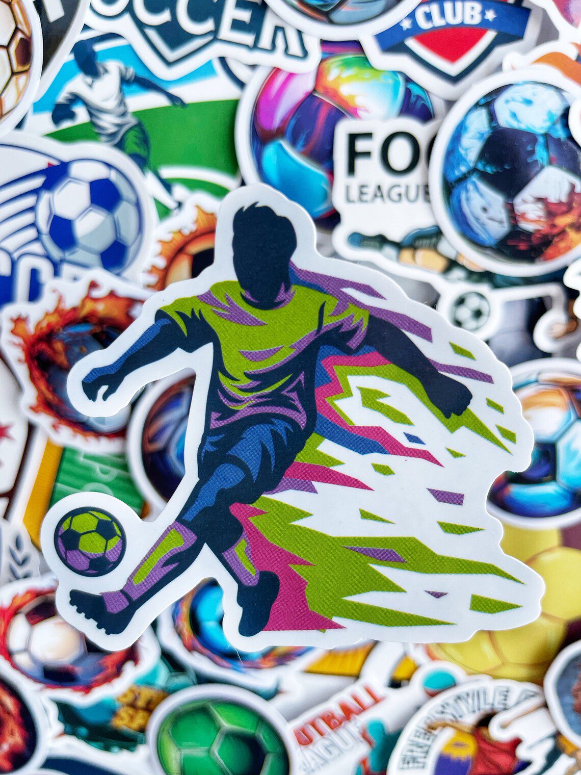 Football Stickers Pack Soccer Stickers Sports Stickers Laptop Stickers Football Gift Kids Party Favour Premier League FIFA World Cup Gift - Image 3