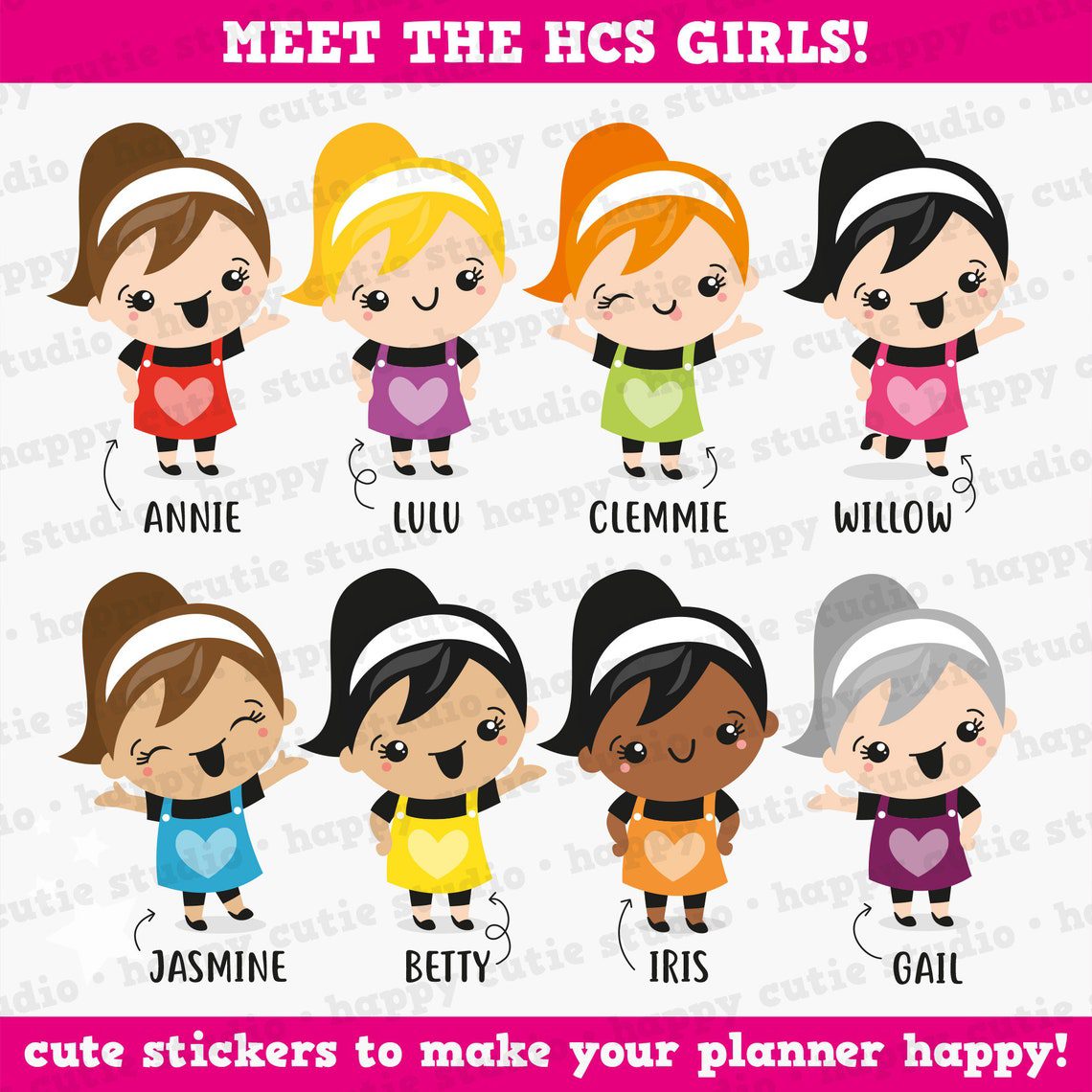 41 Cute Football/Soccer Girl Planner Stickers - Image 3