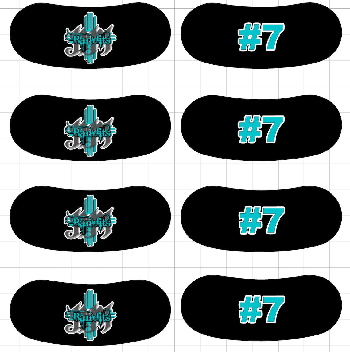 Custom Eye Black Stickers: Team Logo, Sports Face Stickers - Image 9