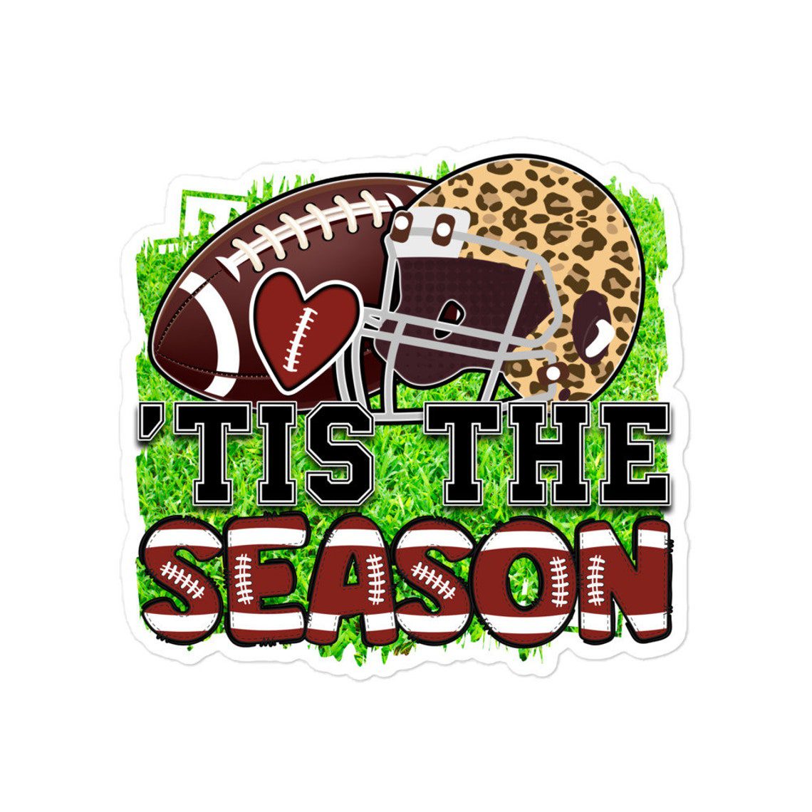 Football stickers Sport vinyl decal laptop planner journal water bottle tumbler gift decor 10/06 FT1P08 - Image 2