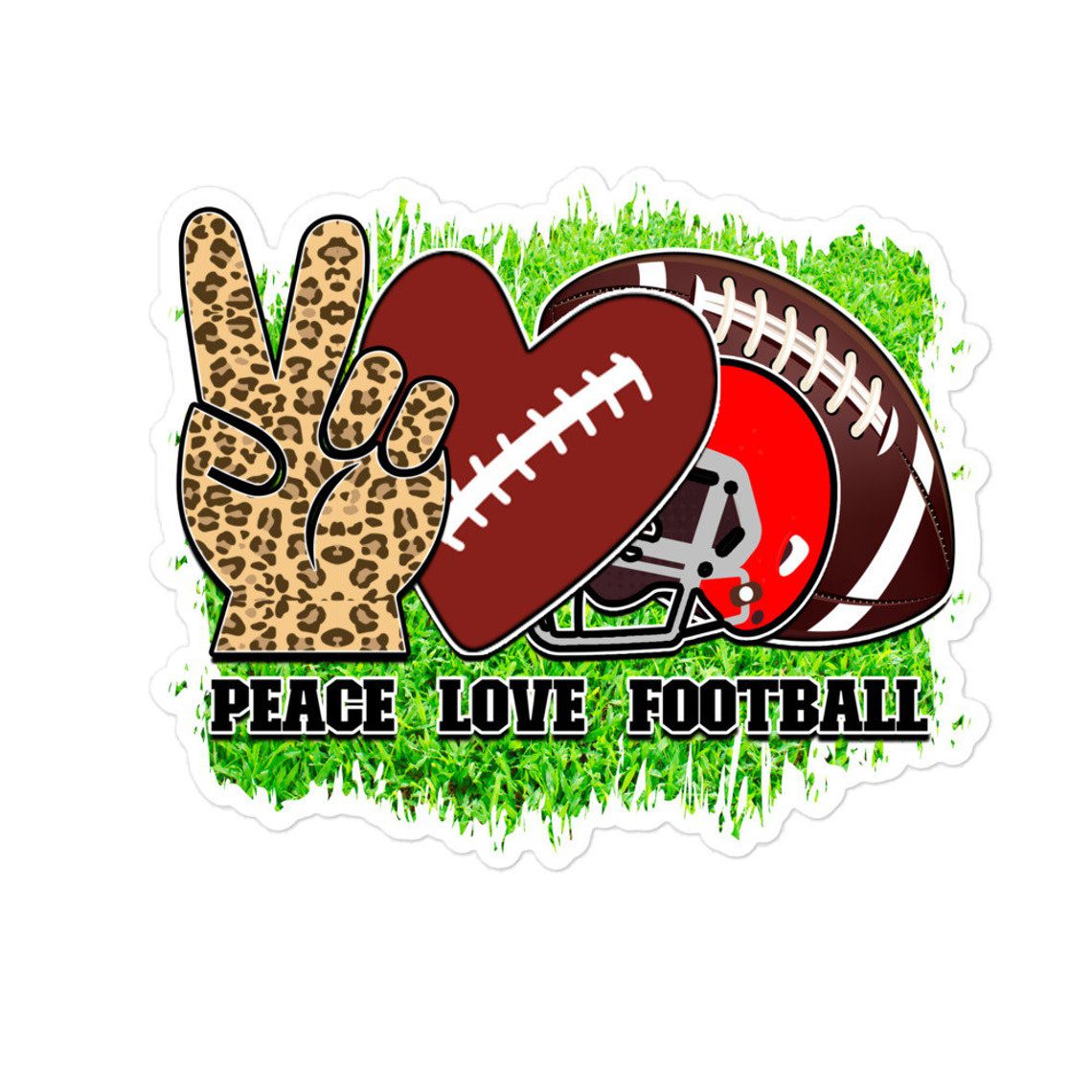 Football stickers Sport vinyl decal laptop planner journal water bottle tumbler gift decor 10/06 FT1P02 - Image 2