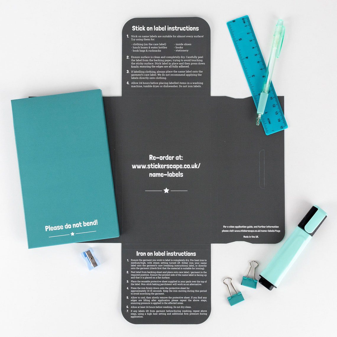 50 or 123 Stick On Name Labels, Football Icons Name Labels, School Name Stickers, School Name Tags, Children’s Name Labels for Clothes - Image 8