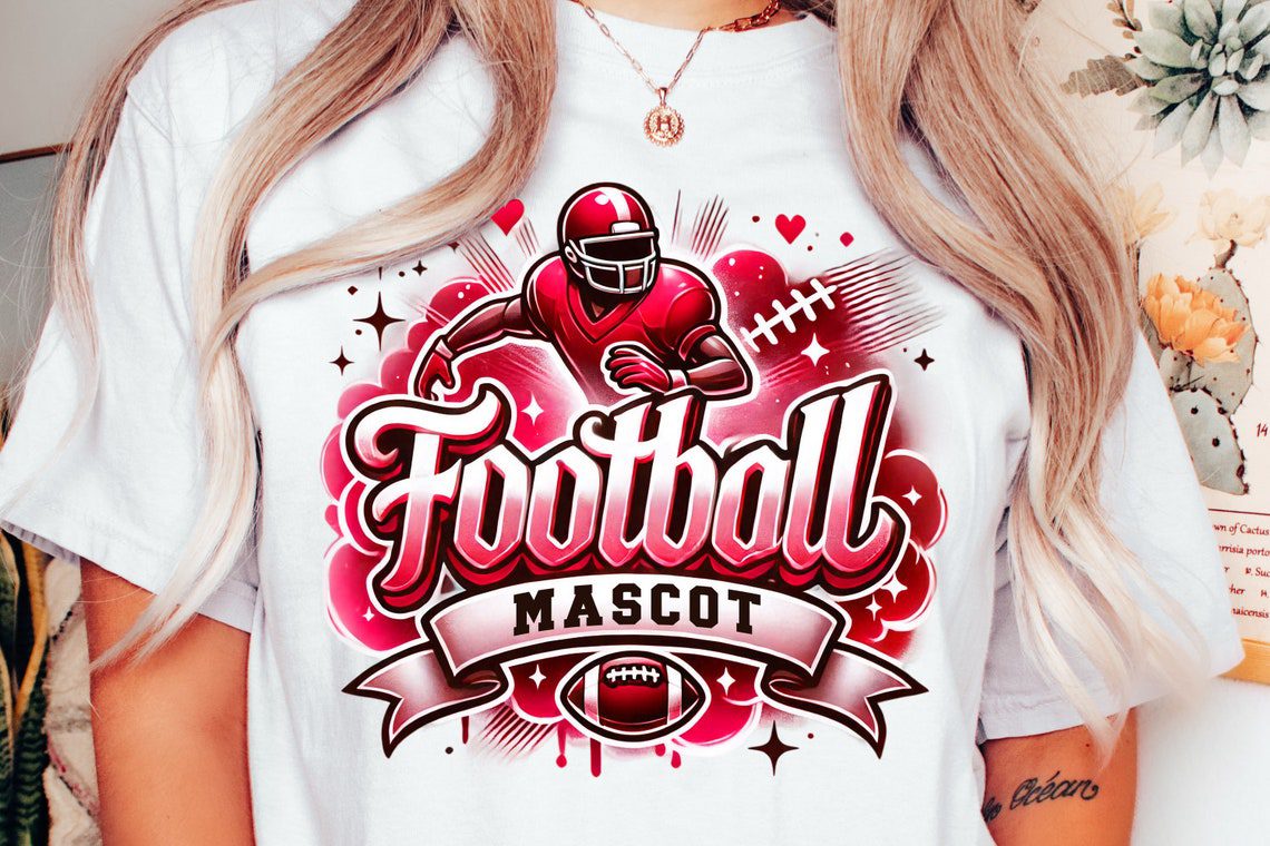 Football png Bundle - Airbrushed Football png Bundle - Print File - Sublimation Designs - Sports png - Digital Download - Image 7