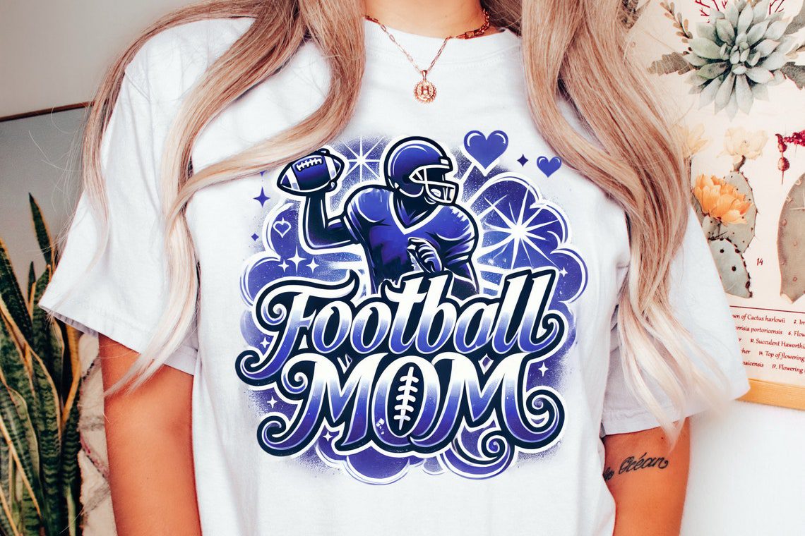 Football png Bundle - Airbrushed Football png Bundle - Print File - Sublimation Designs - Sports png - Digital Download - Image 9