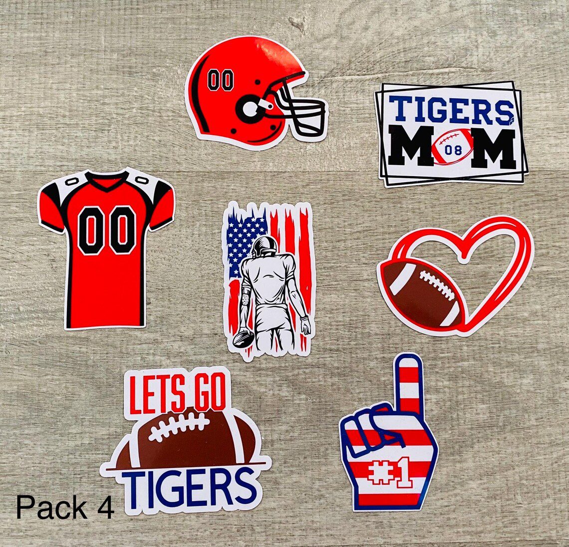 American Football Stickers Personalised - Image 5